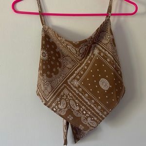 Paisley bandana top